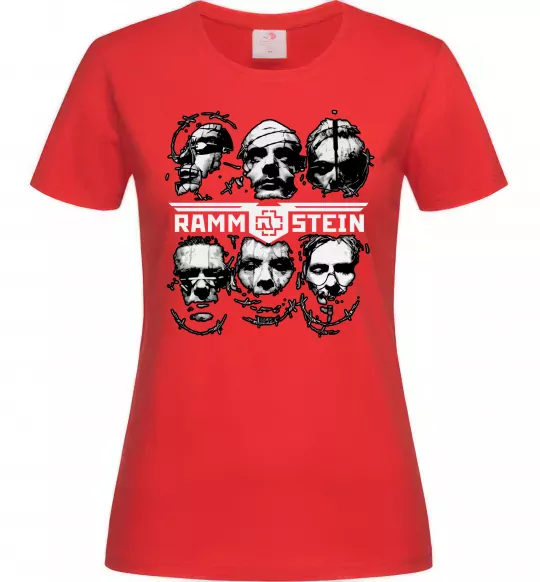 Жіноча футболка Rammstein Червоний фото