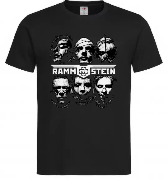 Чоловіча футболка Rammstein Чорний фото