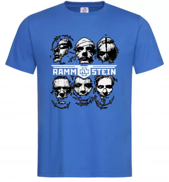 Чоловіча футболка Rammstein Яскраво-синій фото