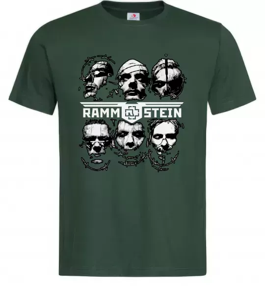 Чоловіча футболка Rammstein Темно-зелений фото