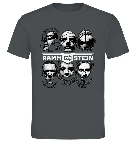 Чоловіча футболка Rammstein Графіт фото