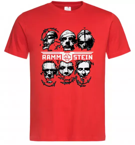 Чоловіча футболка Rammstein Червоний фото
