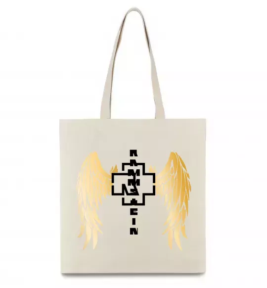 Эко-сумка Rammstein wings Бежевый фото