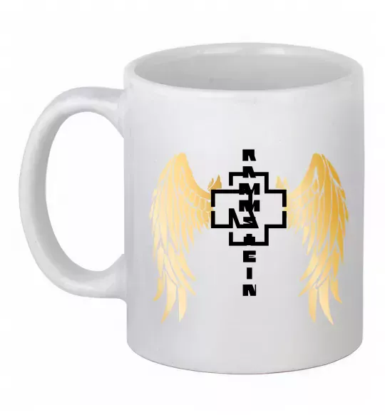 Чашка керамическая Rammstein wings Белый фото