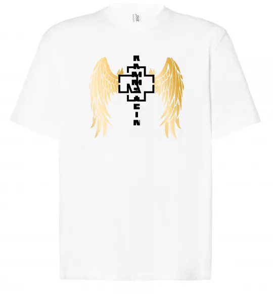 Футболка Оверсайз Rammstein wings Белый фото