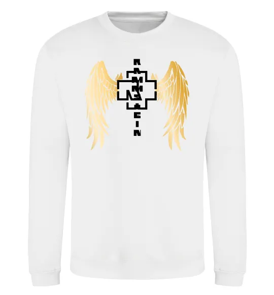 Свитшот Rammstein wings Белый фото