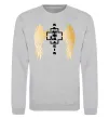 Свитшот Rammstein wings Серый меланж фото