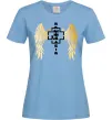 Жіноча футболка Rammstein wings Блакитний фото