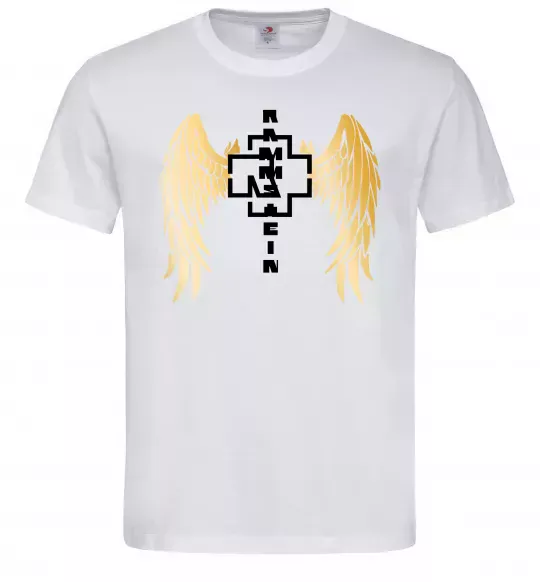Чоловіча футболка Rammstein wings Білий фото