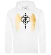 Чоловіча толстовка (худі) Rammstein wings Білий фото