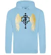 Женская толстовка (худи) Rammstein wings Голубой фото
