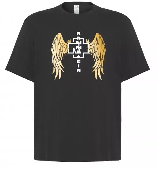 Футболка Оверсайз Rammstein wings Черный фото