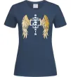 Жіноча футболка Rammstein wings Темно-синій фото