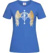 Жіноча футболка Rammstein wings Яскраво-синій фото
