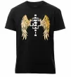 Чоловіча преміум футболка Rammstein wings Чорний фото
