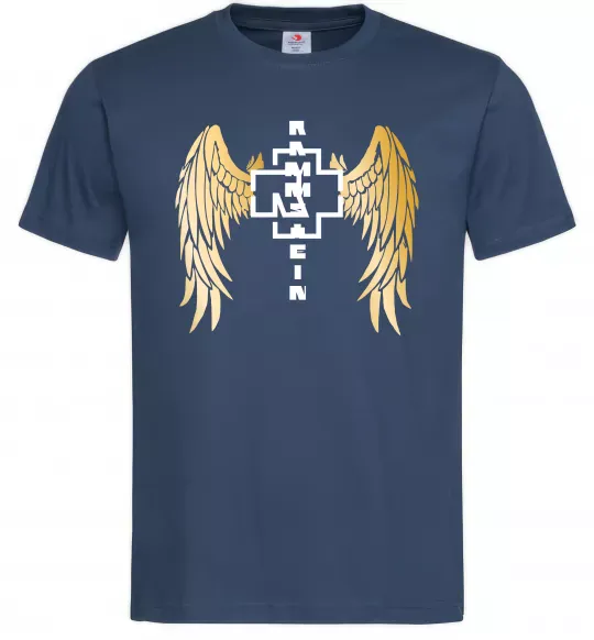Чоловіча футболка Rammstein wings Темно-синій фото