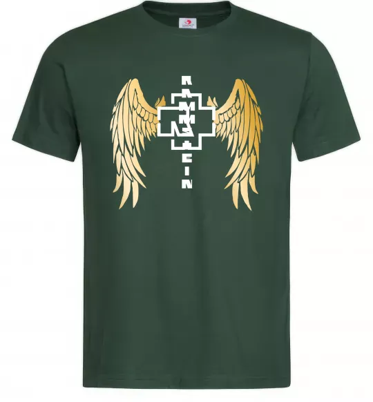 Чоловіча футболка Rammstein wings Темно-зелений фото