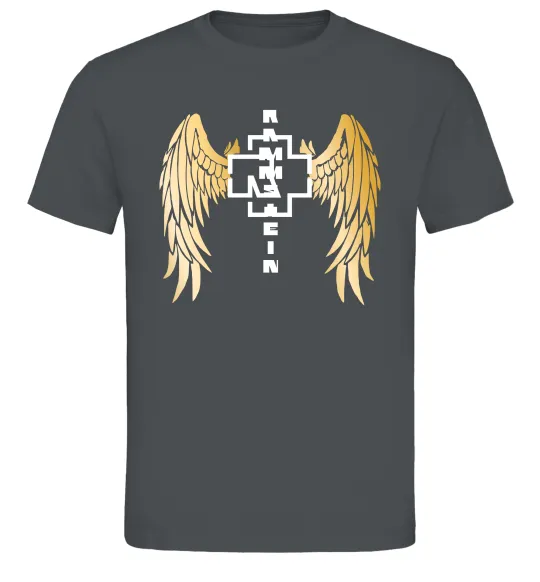 Чоловіча футболка Rammstein wings Графіт фото