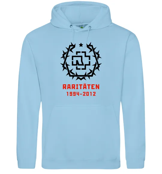 Мужская толстовка (худи) Rammstein Raritaten Голубой фото