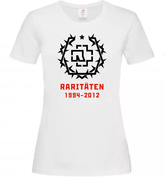Жіноча футболка Rammstein Raritaten Білий фото