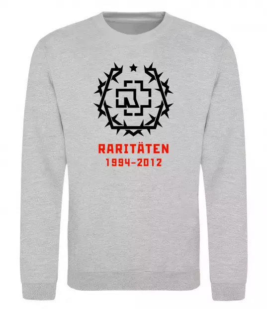 Свитшот Rammstein Raritaten Серый меланж фото