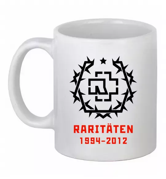 Чашка керамічна Rammstein Raritaten Білий фото