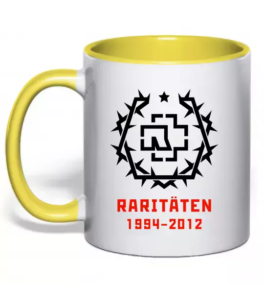 Чашка з кольоровою ручкою Rammstein Raritaten Сонячно жовтий фото