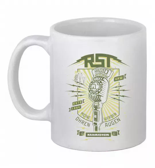 Чашка керамічна Rammstein Radio Білий фото