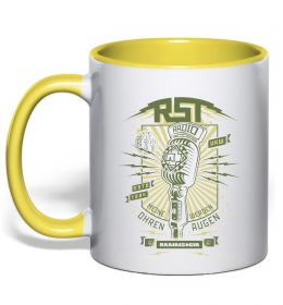 Чашка с цветной ручкой Rammstein Radio