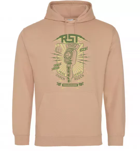 Чоловіча толстовка (худі) Rammstein Radio Пісочний фото