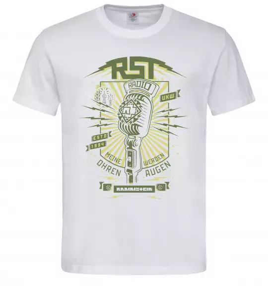 Чоловіча футболка Rammstein Radio Білий фото