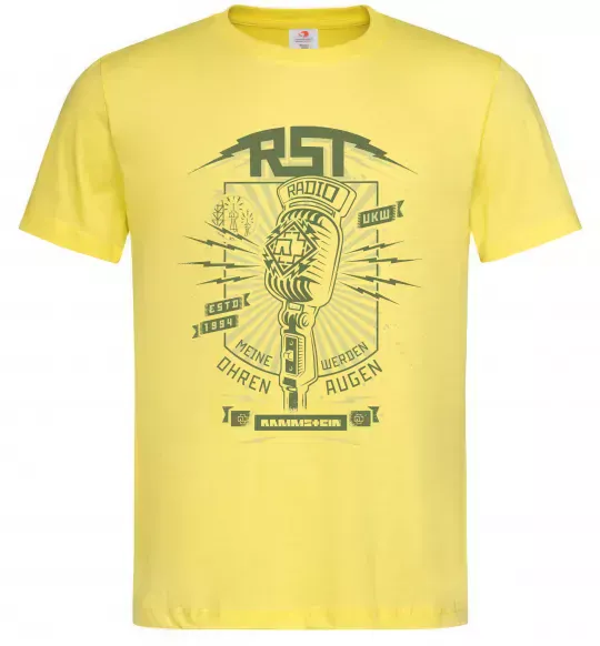 Чоловіча футболка Rammstein Radio Лимонний фото
