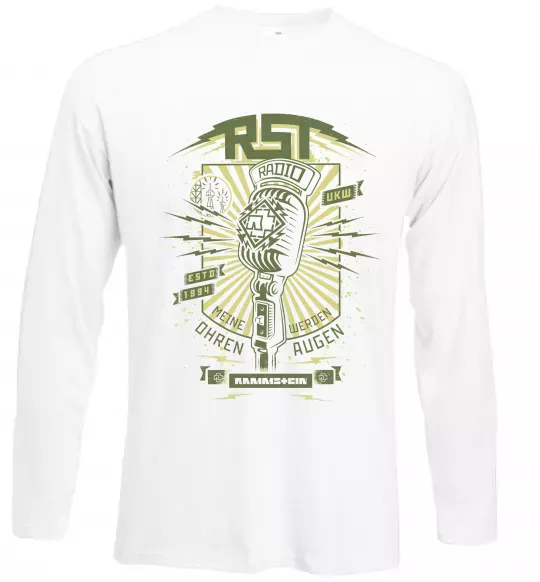 Лонгслив Rammstein Radio Белый фото