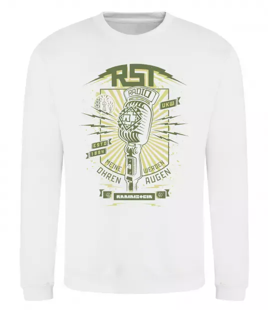 Свитшот Rammstein Radio Белый фото