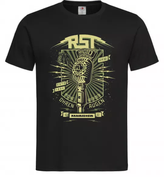 Чоловіча футболка Rammstein Radio Чорний фото