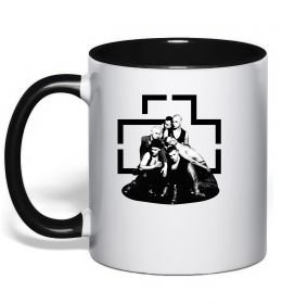 Чашка с цветной ручкой Rammstein members Чашка с цветной ручкой Rammstein members