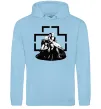 Женская толстовка (худи) Rammstein members Голубой фото