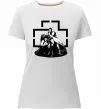 Жіноча преміум футболка Rammstein members Білий Жіноча преміум футболка Rammstein members Білий фото