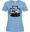 Жіноча футболка Rammstein members Блакитний фото