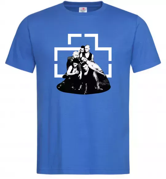 Чоловіча футболка Rammstein members Яскраво-синій фото