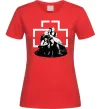 Жіноча футболка Rammstein members Червоний фото