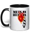 Чашка с цветной ручкой Mein Herz Brennt Черный Чашка с цветной ручкой Mein Herz Brennt Черный фото