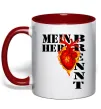 Чашка с цветной ручкой Mein Herz Brennt Красный Чашка с цветной ручкой Mein Herz Brennt Красный фото