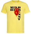 Чоловіча футболка Mein Herz Brennt Лимонний фото
