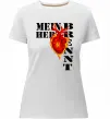 Жіноча преміум футболка Mein Herz Brennt Білий фото