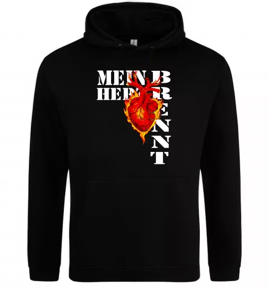 Мужская толстовка (худи) Mein Herz Brennt Черный фото