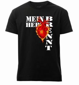 Мужская премиум футболка Mein Herz Brennt