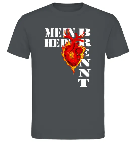 Чоловіча футболка Mein Herz Brennt Графіт фото
