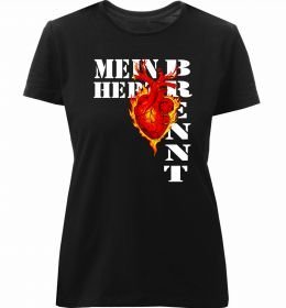 Жіноча преміум футболка Mein Herz Brennt