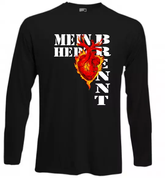 Лонгслив Mein Herz Brennt Черный фото